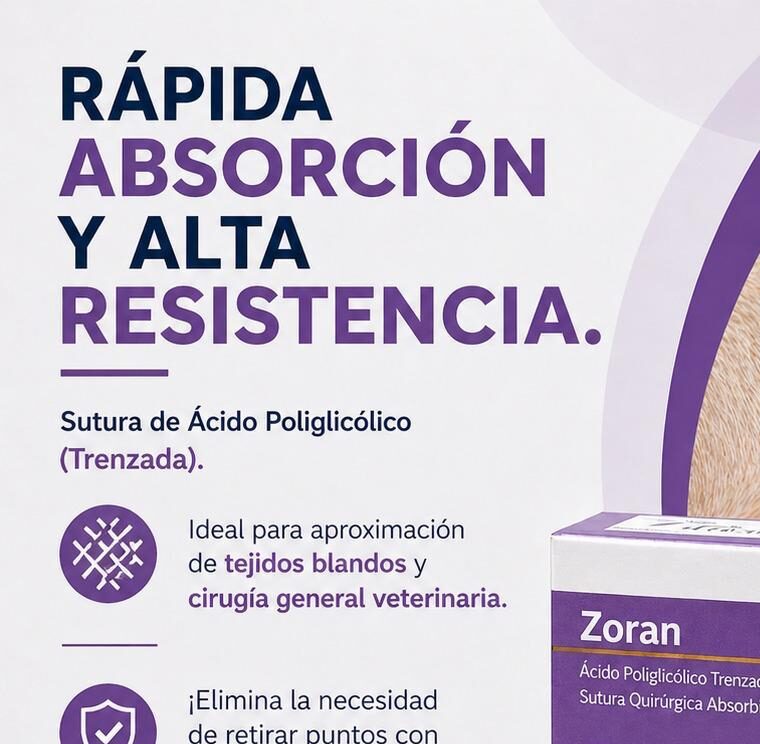 Sutura veterinaria Zelvak Nylon monofilamento empaque